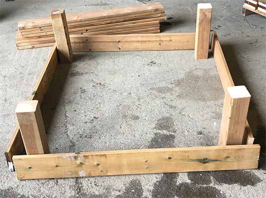 Garden Bed Assembly Step 1